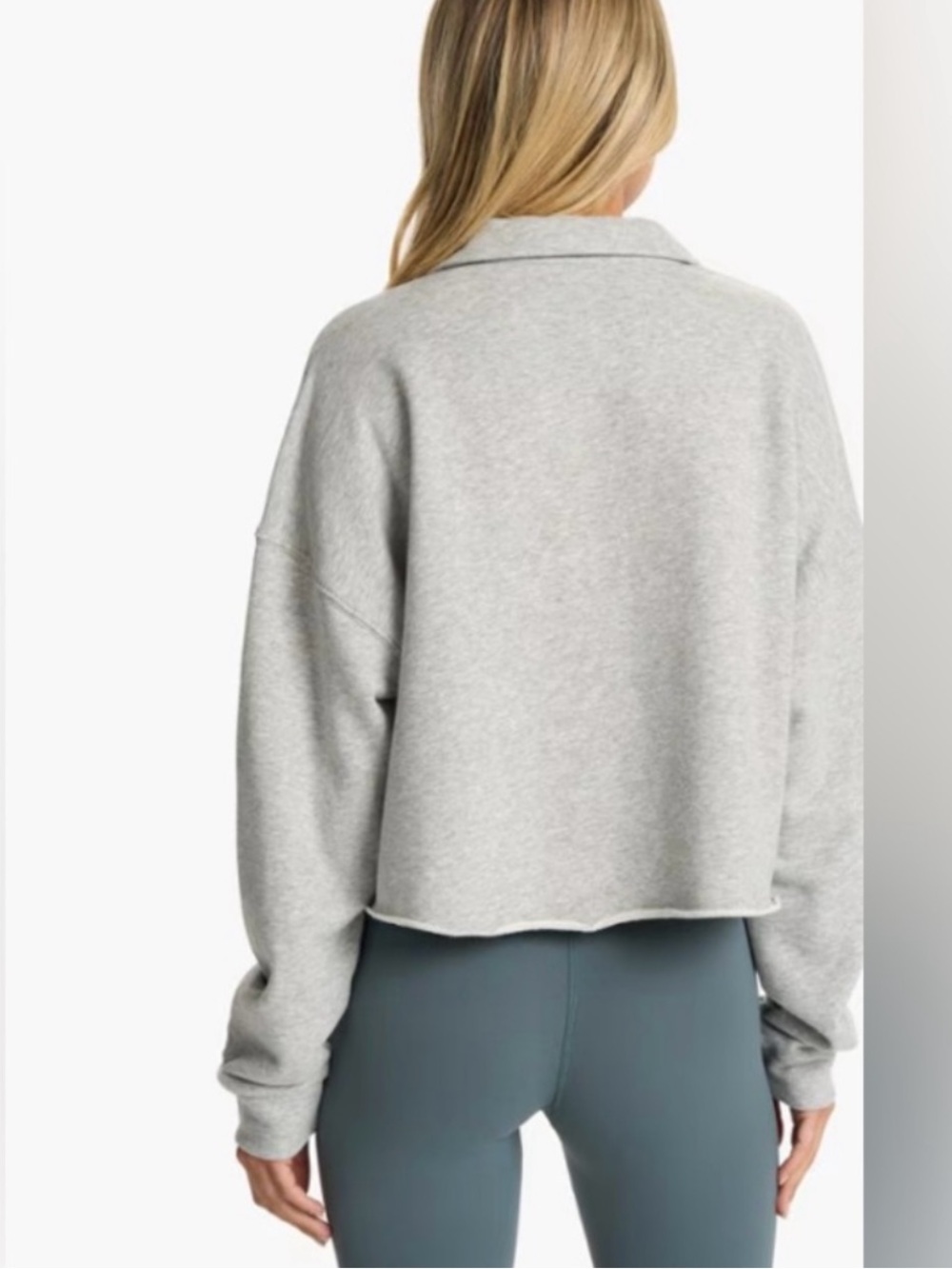 Vuori Sedona Polo Light Gray Pullover Sweatshirt Medium - Picture 4 of 13